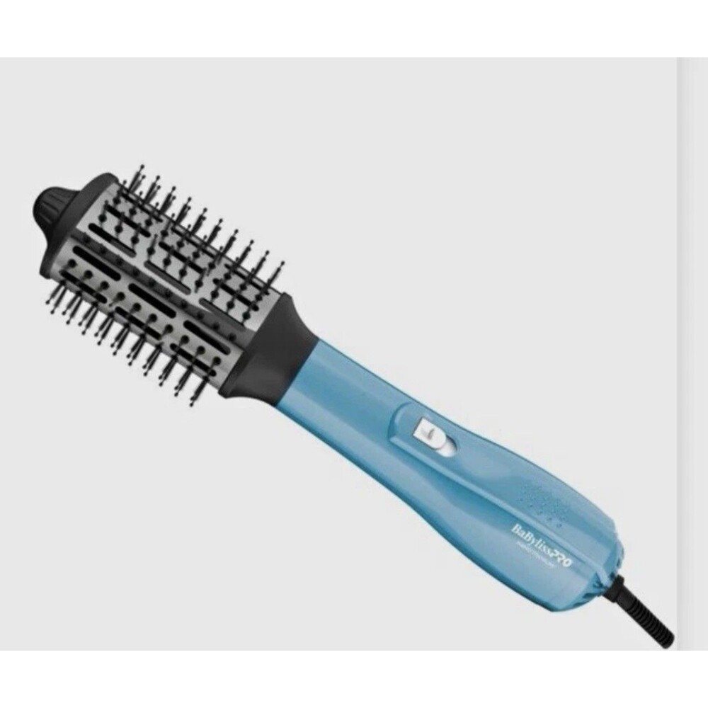 BaBylissPRO Nano Titanium Ionic Oval Hot Air Brush Dryer 2 1/2in Blue